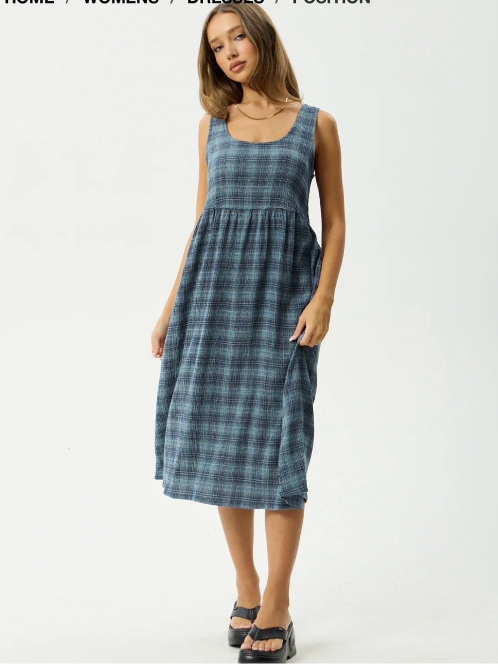 NWT Afends Midi Dress - Picture 4 of 9